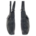 Gucci Interlocking Black Silver Leather Shoulder — view 8
