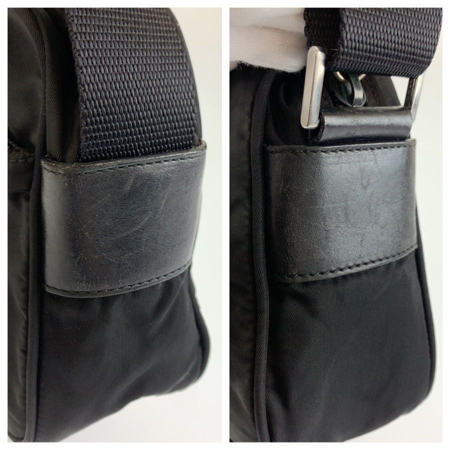 Prada Tessuto Black Nylon Shoulder Bag Pochette — view 5