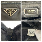 Prada Tessuto Black Nylon Shoulder Bag Pochette — view 3