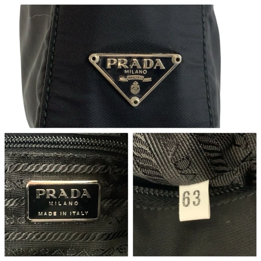 Prada Tessuto Black Nylon Shoulder — view 3