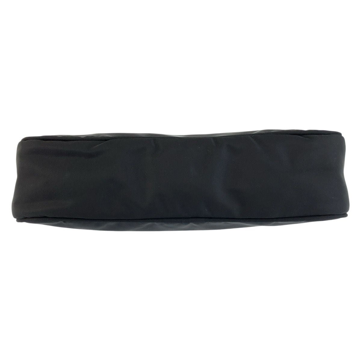 Prada Tessuto Triangular Black Silver Nylon Handbag Pouch — view 8