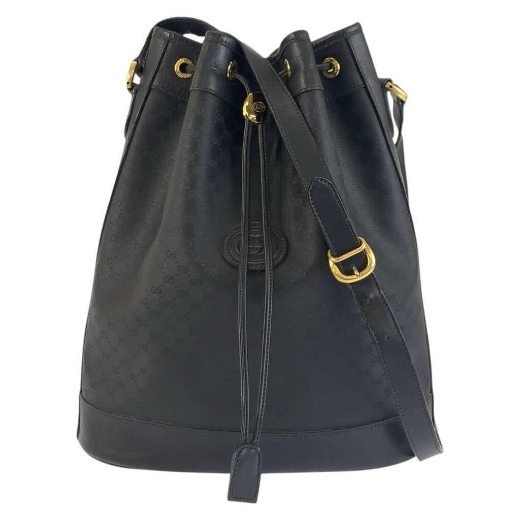 Prada Vintage Micro GG Black Supreme Canvas 001 115 Shoulder