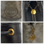 Prada Vintage Micro GG Black Supreme Canvas 001 115 Shoulder — view 4