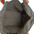 Gucci Sherry Line Black GG Canvas Leather Tote — view 7