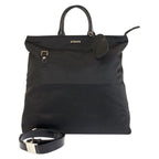 Gucci Black Silver Nylon 019 Tote Shoulder Bag 2-Way