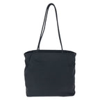 Prada Tessuto Black Silver Nylon Shoulder — view 2