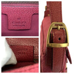 Gucci Horsebit Pink Gold GG Canvas Leather Shoulder — view 3