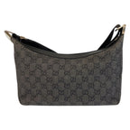Gucci Black Silver GG Canvas Shoulder Bag Pochette — view 2