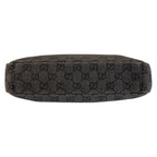 Gucci Black Silver GG Canvas Shoulder Bag Pochette — view 8