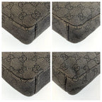 Gucci Black Silver GG Canvas Shoulder Bag Pochette — view 4