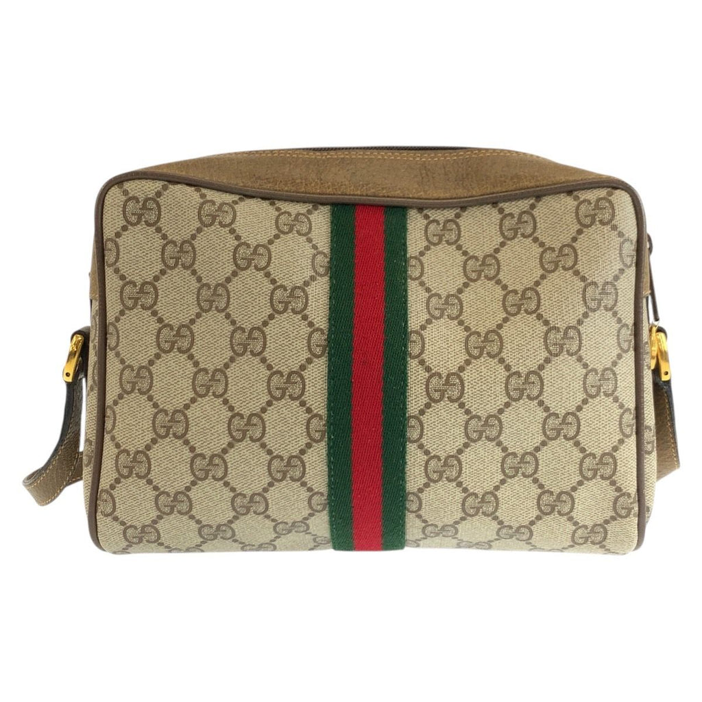 Gucci Vintage Sherry Line GG Supreme Canvas Shoulder Bag Pochette — view 2