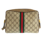 Gucci Vintage Sherry Line GG Supreme Canvas Shoulder Bag Pochette — view 2