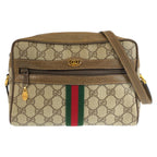 Gucci Vintage Sherry Line GG Supreme Canvas Shoulder Bag Pochette