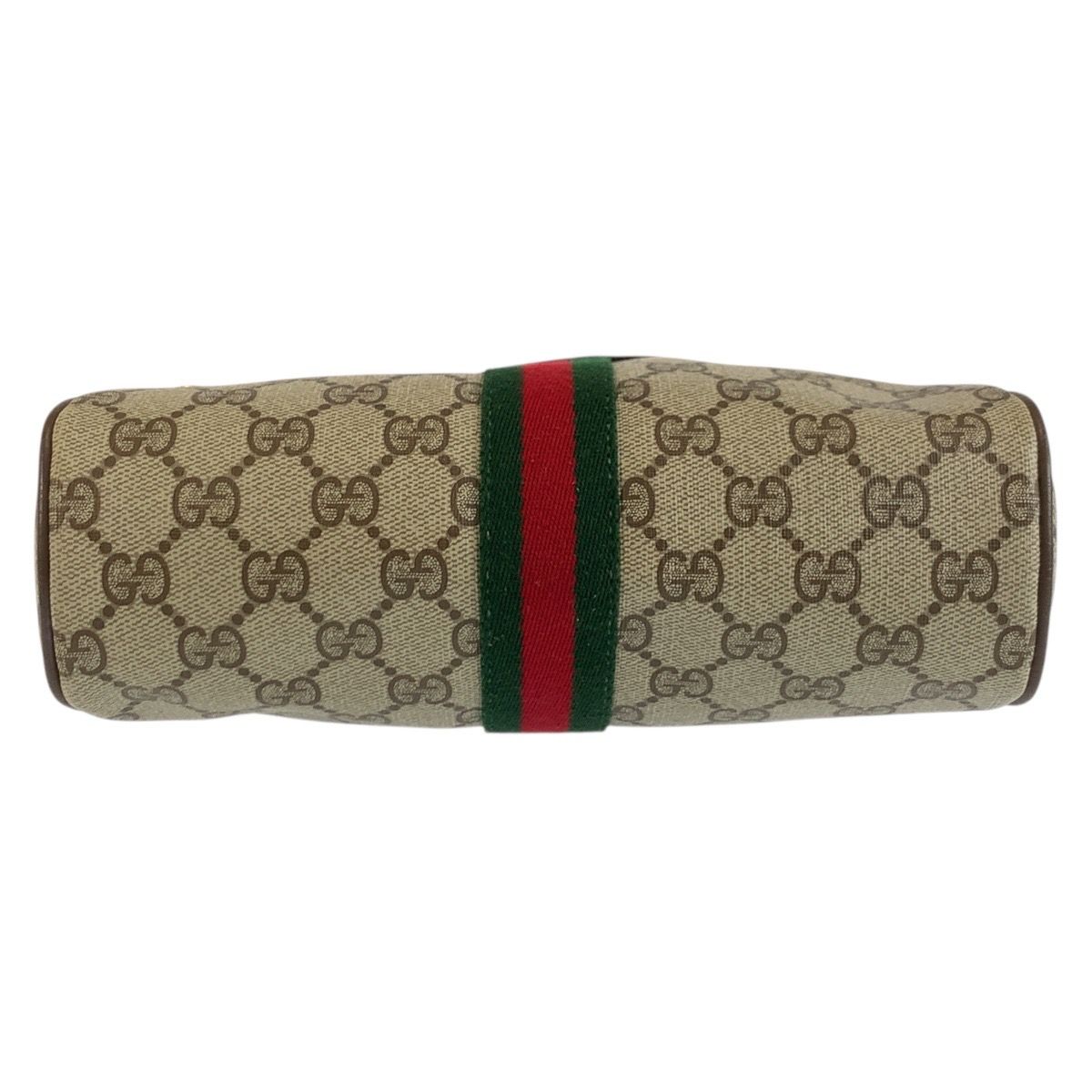 Gucci Vintage Sherry Line GG Supreme Canvas Shoulder Bag Pochette — view 9