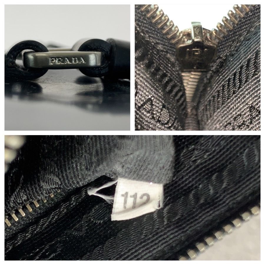 Prada Black Silver Enamel Tote — view 4