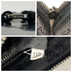 Prada Black Silver Enamel Tote — view 4