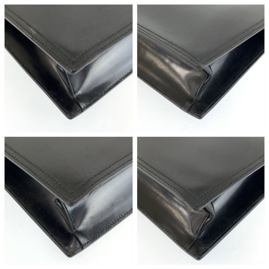 Prada Black Silver Enamel Tote — view 5