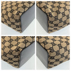Gucci Black Gold GG Canvas Leather 002 Tote Shoulder — view 4