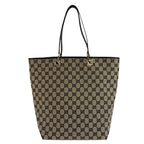 Gucci Black Gold GG Canvas Leather 002 Tote Shoulder — view 2