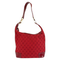 Gucci Red Gold GG Canvas Enamel 001 Hobo Shoulder