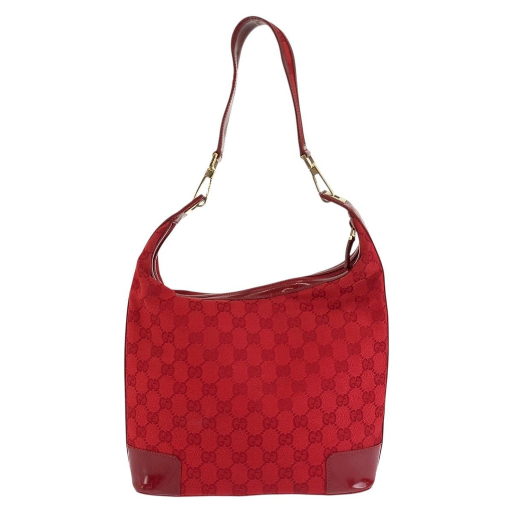 Gucci Red Gold GG Canvas Enamel 001 Hobo Shoulder — view 2