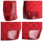 Gucci Red Gold GG Canvas Enamel 001 Hobo Shoulder — view 5