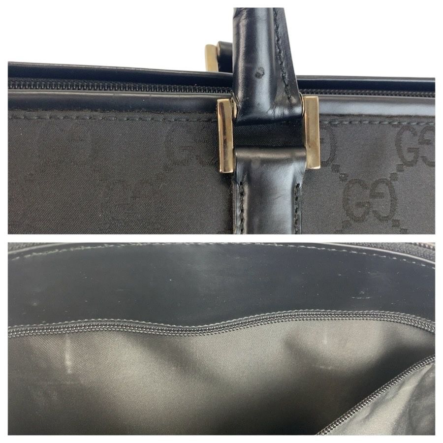 Gucci GG Pattern Black Nylon Boston — view 5