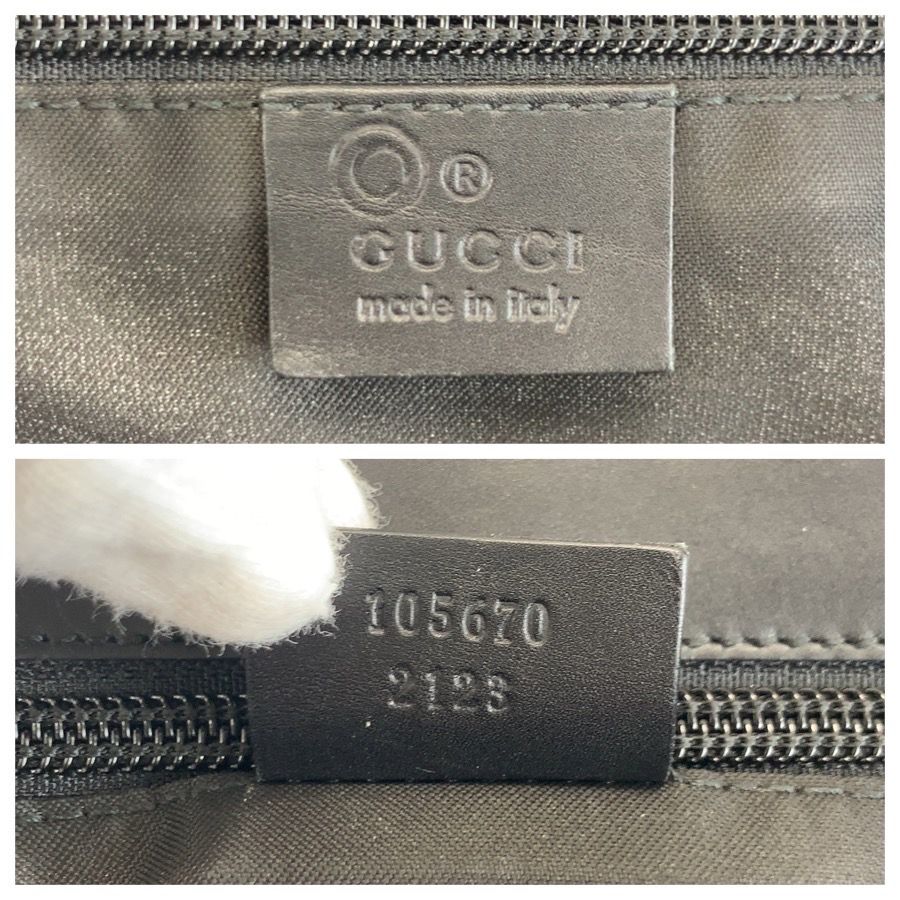Gucci GG Pattern Black Nylon Boston — view 3