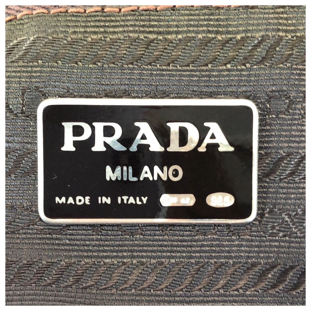 Prada Brown Gold Suede Boston — view 5