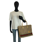 Gucci Vintage Micro GG Sherry Line Beige 24 02 Tote Business — view 7