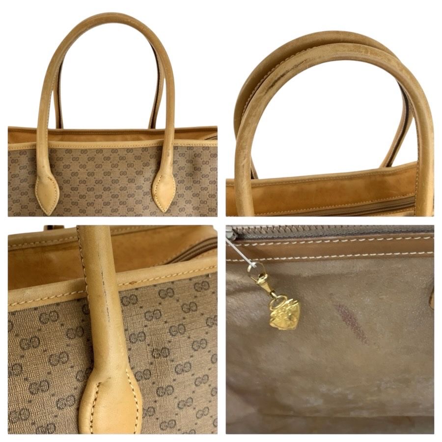 Gucci Vintage Micro GG Sherry Line Beige 24 02 Tote Business — view 5