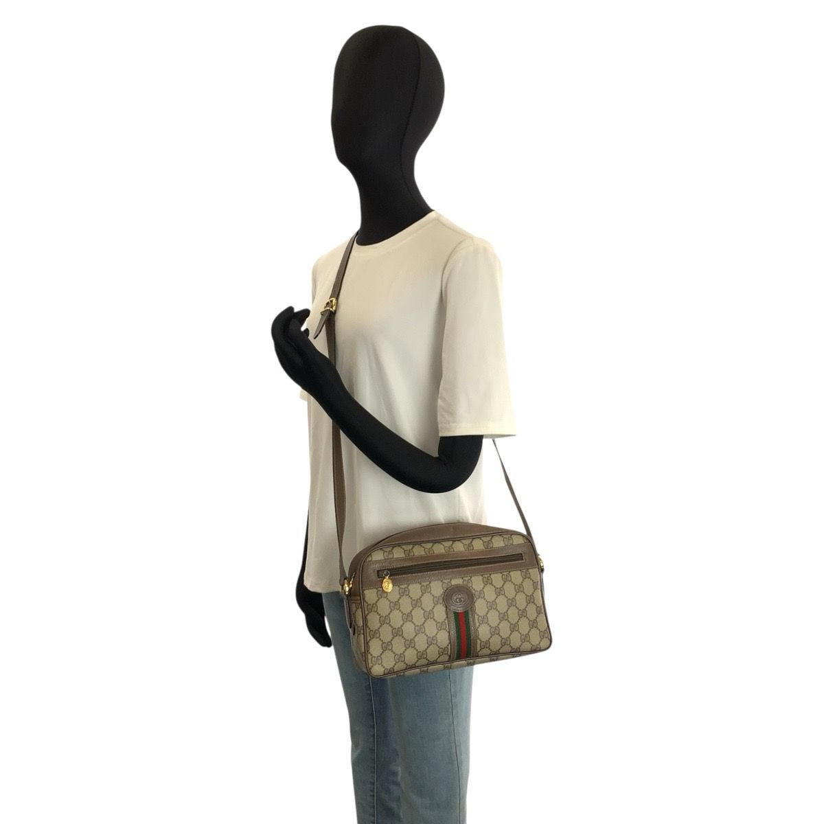 Gucci Vintage Sherry Line GG Supreme Canvas 001 56 Shoulder Bag Pochette — view 6