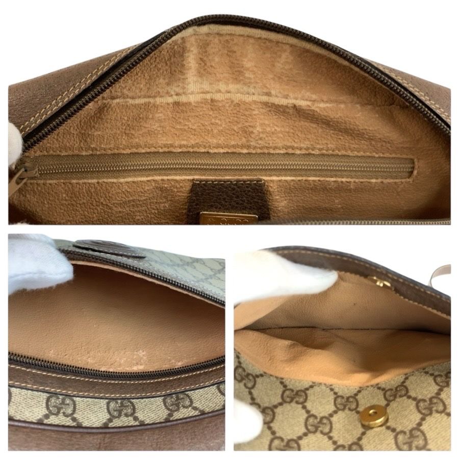 Gucci Vintage Sherry Line GG Supreme Canvas 001 56 Shoulder Bag Pochette — view 5
