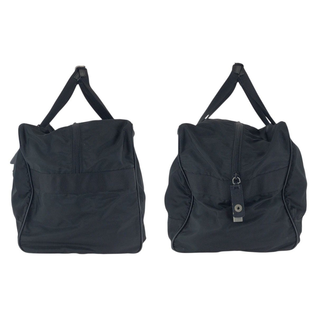 Prada Tessuto Saffiano Black Nylon Leather Boston — view 8