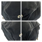 Prada Tessuto Saffiano Black Nylon Leather Boston — view 3