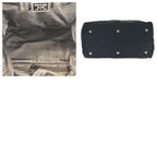 Prada Tessuto Saffiano Black Nylon Leather Boston — view 9