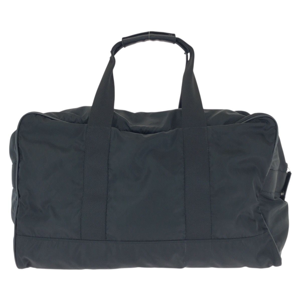 Prada Tessuto Saffiano Black Nylon Leather Boston — view 2