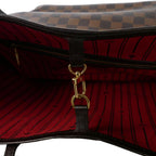 Louis Vuitton Neverfull MM Damier Tote Purse Brown — view 5