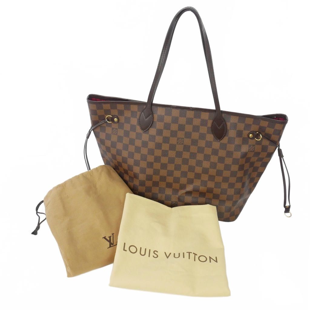 Louis Vuitton Neverfull MM Damier Tote Purse Brown — view 7