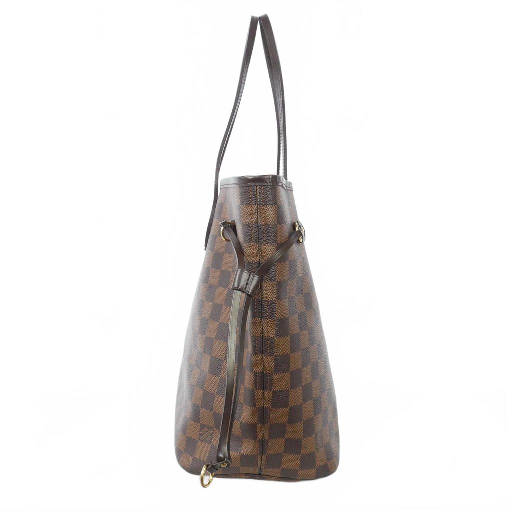 Louis Vuitton Neverfull MM Damier Tote Purse Brown — view 3