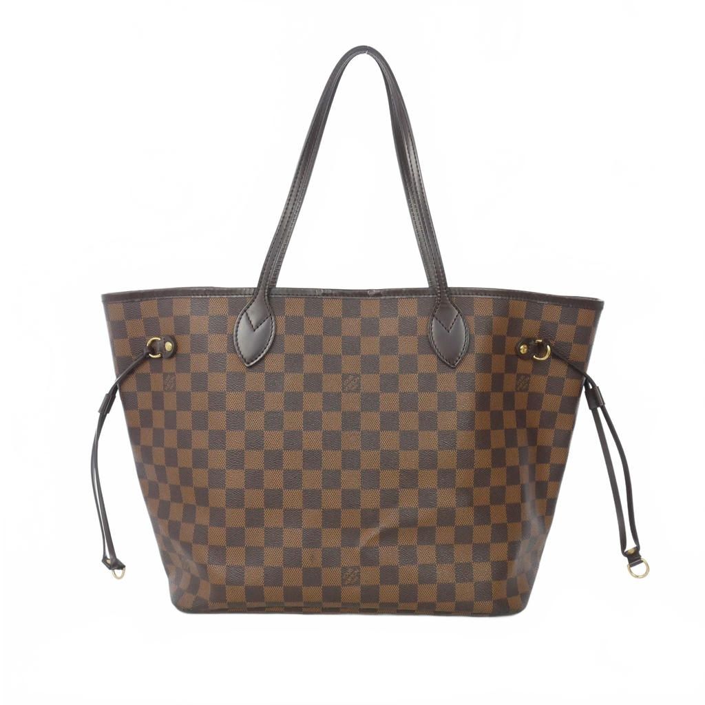 Louis Vuitton Neverfull MM Damier Tote Purse Brown