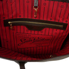 Louis Vuitton Neverfull MM Damier Tote Purse Brown — view 6