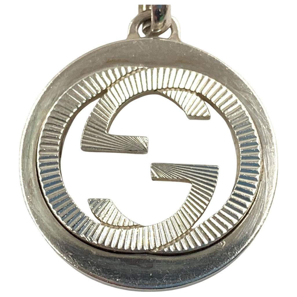 Gucci Interlocking 925 Sterling Silver Logo Necklace — view 2