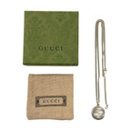 Gucci Interlocking 925 Sterling Silver Logo Necklace — view 7