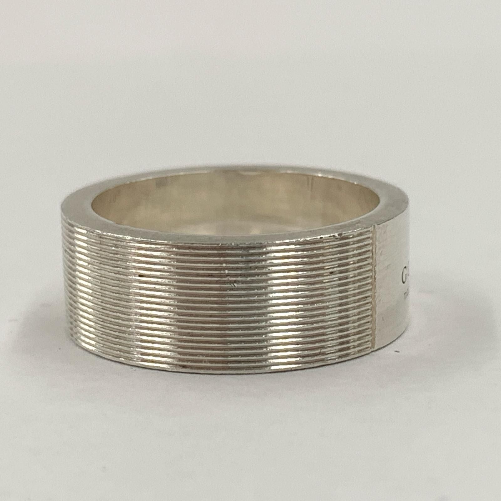 Gucci Logo Ring 925 Sterling Silver — view 6