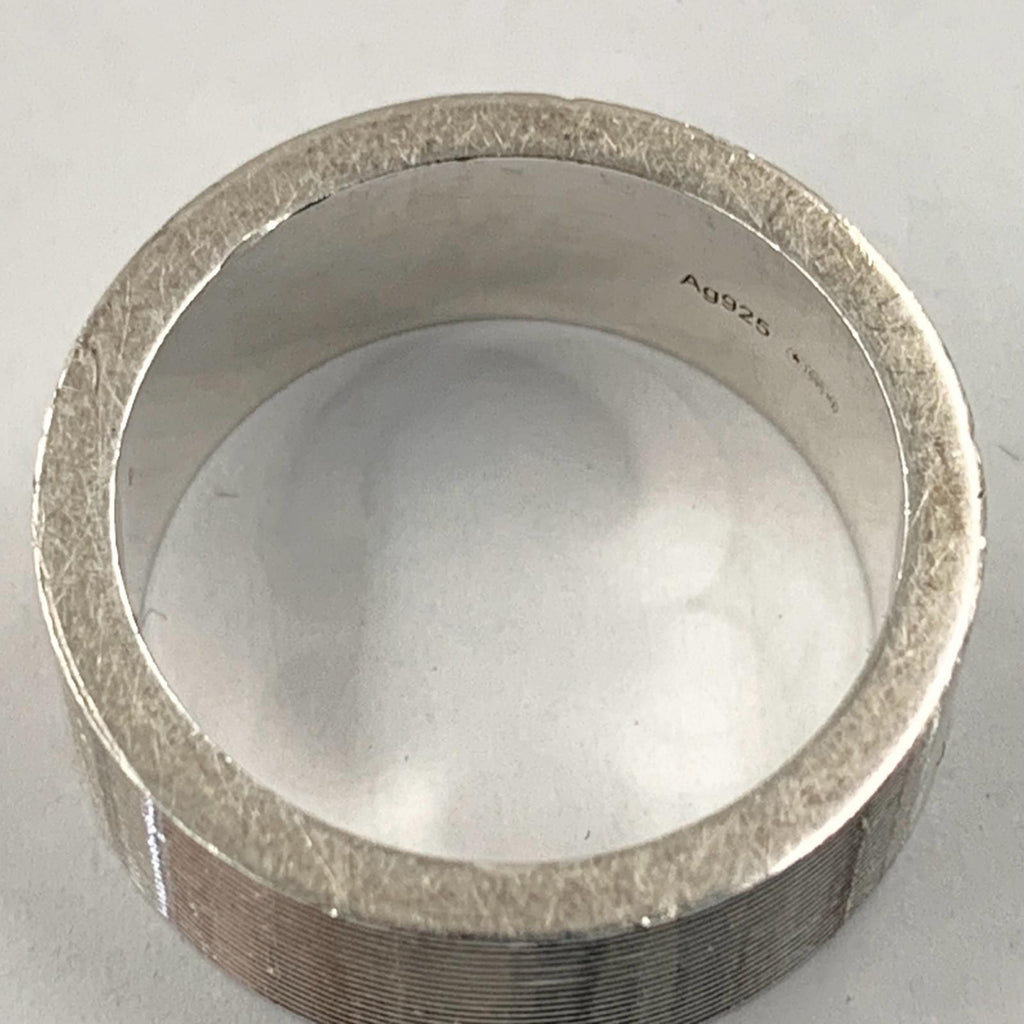 Gucci Logo Ring 925 Sterling Silver — view 7