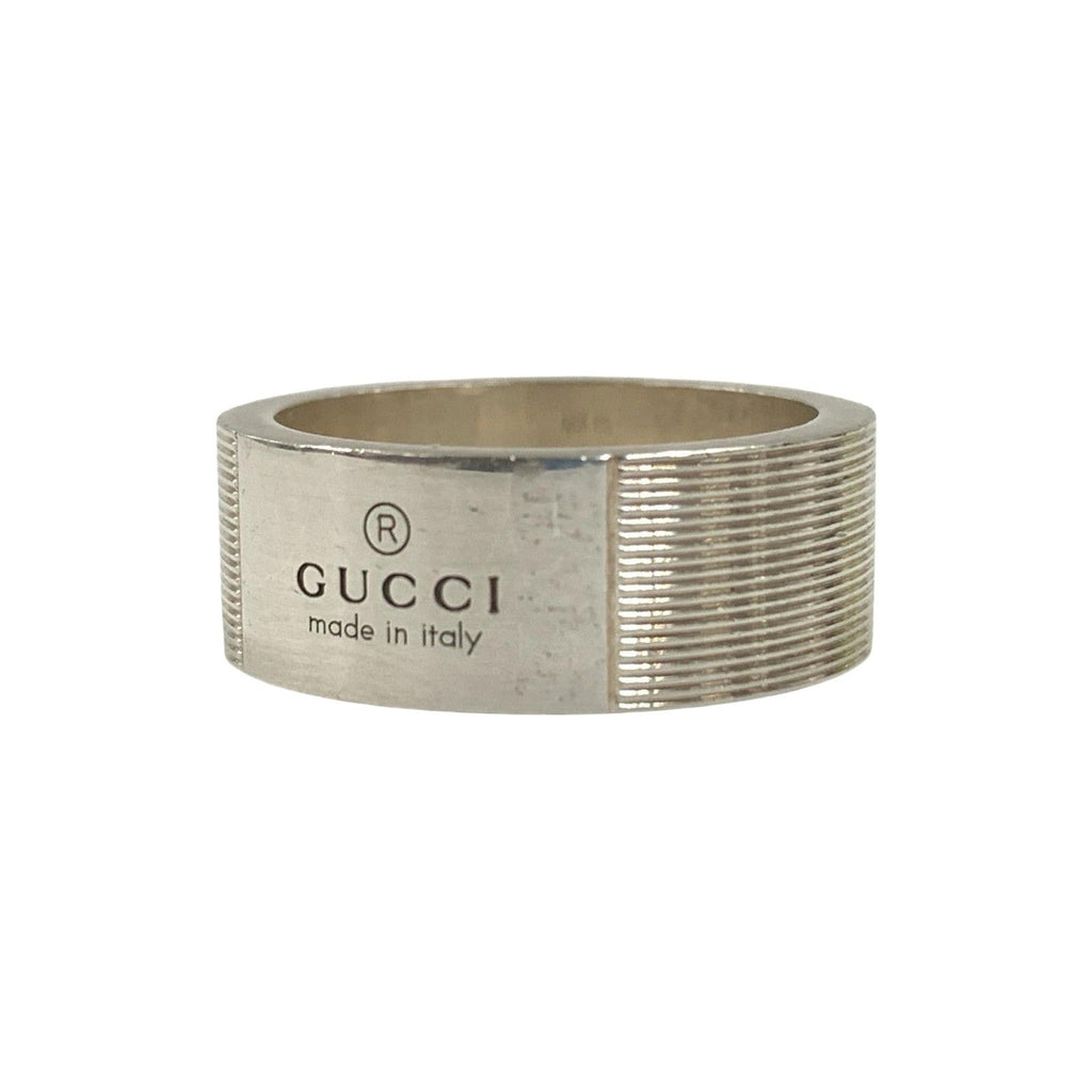 Gucci Logo Ring 925 Sterling Silver