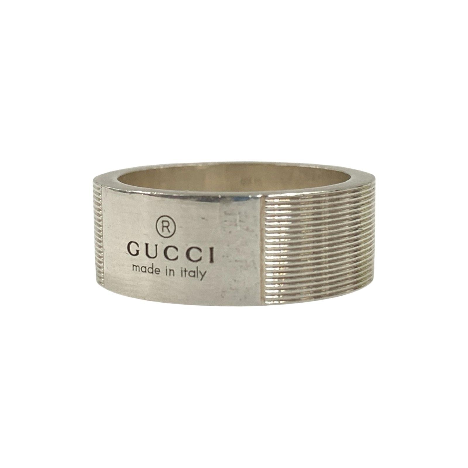 Gucci Logo Ring 925 Sterling Silver
