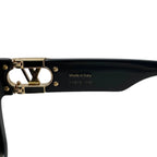 Louis Vuitton Sunglasses LV Link Square LV Logo Black Gold Eyewear — view 8