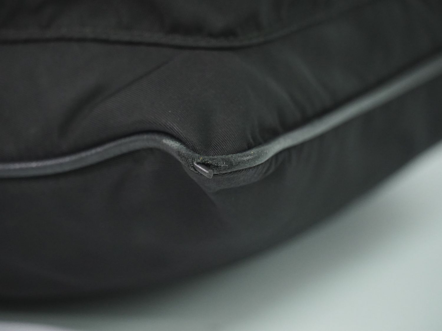 Prada Nylon Shoulder Bag Pochette Black — view 7